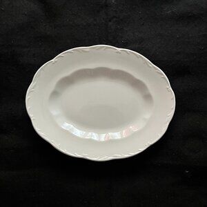 Vintage J & G Meakin Sterling Colonial Creamy White Porcelain Serving Platter